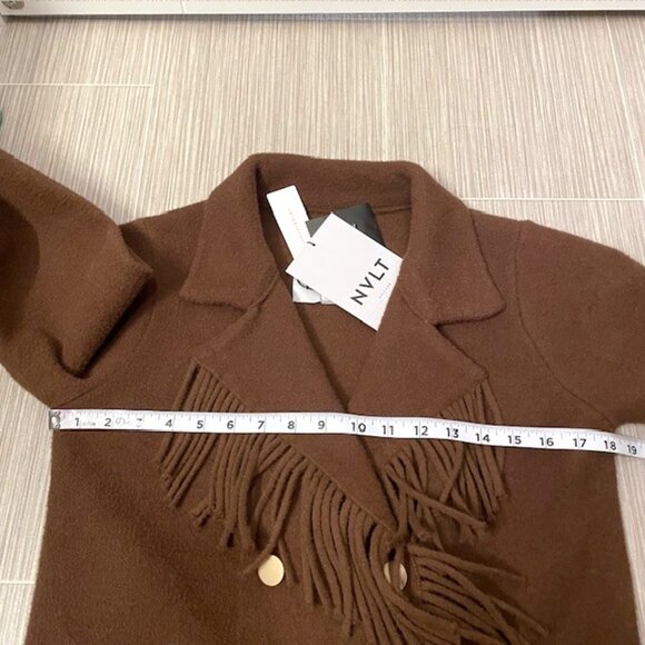 Anthropologie Chocolate Fringe Blazer - Picture 15 of 16